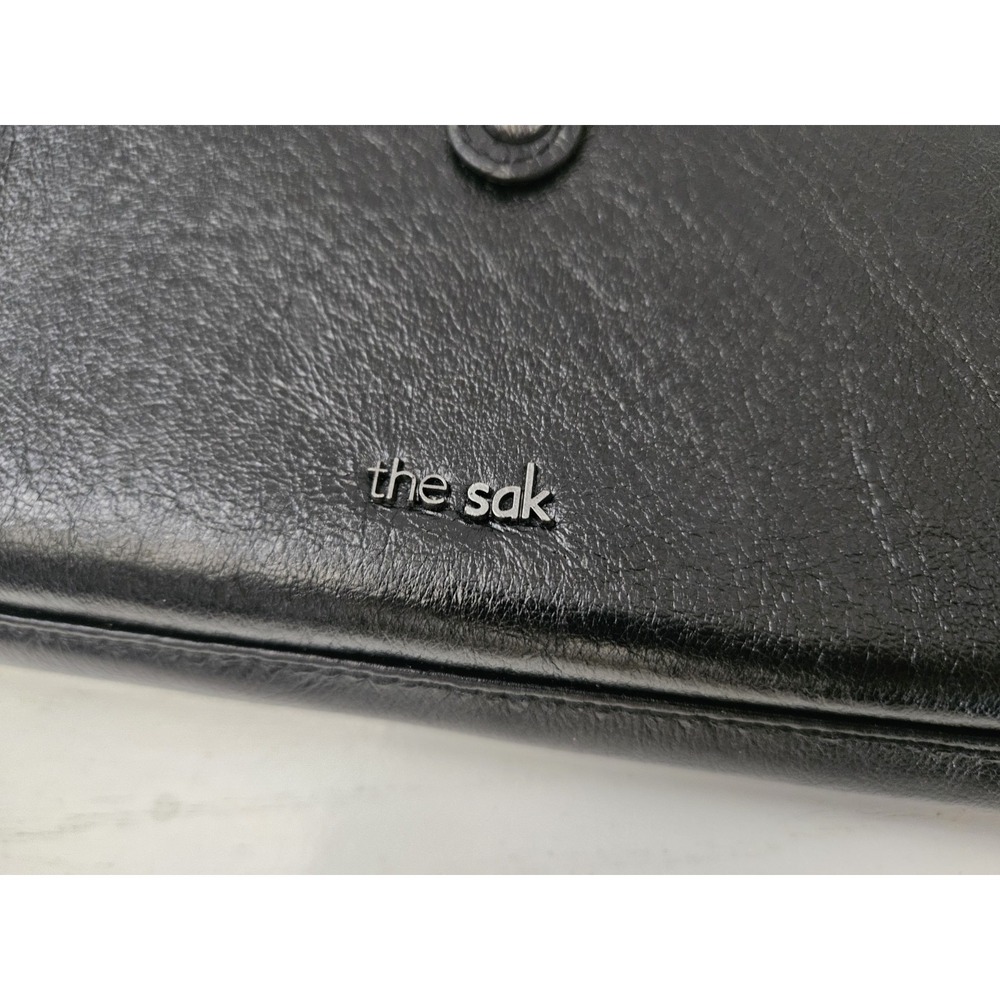 The Sak Iris‎ Cellphone  Crossbody Bag Wristlet Wallet Black Leather Convertible - Picture 2 of 9